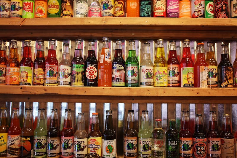 Craft soda selection